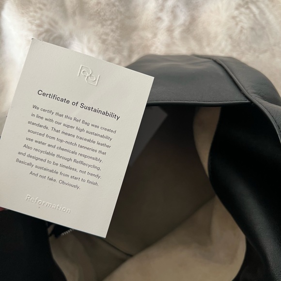 Reformation Black Leather Bag - Picture 6 of 8